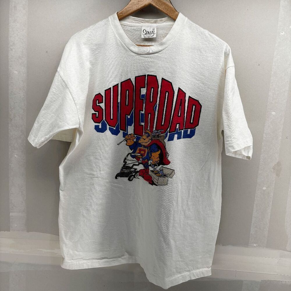 Trau & Loevner Super Dad Lawn Mower Golf Beer Cooler Mens XL Shirt White